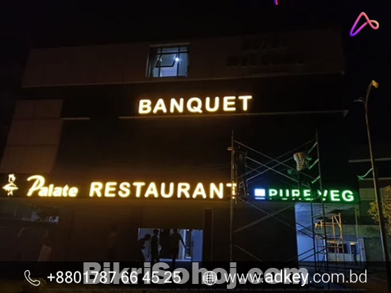 LED Sign Acrylic Name plates Letter Advertising in Dhaka BD